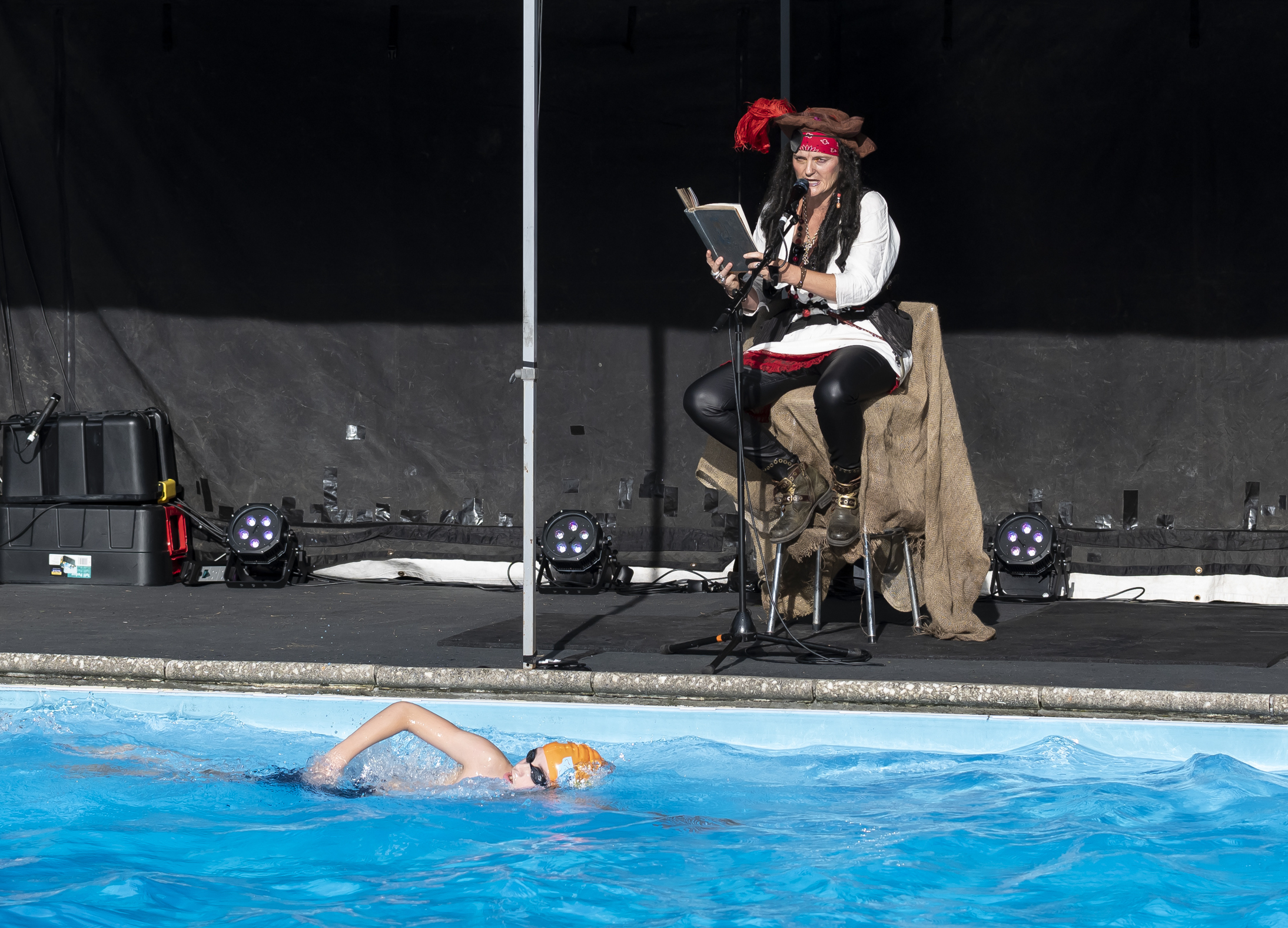 Cork 30 Hour Endurance Swim and Performance Storyteller Alice Briggs Photo Brian Cregan