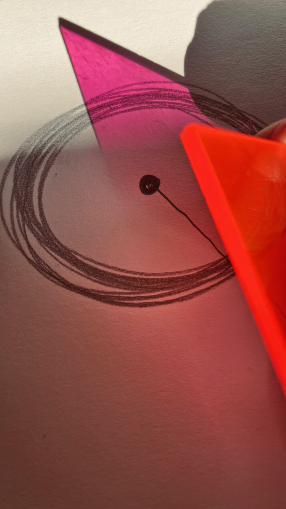 Louvel in The Name Of work in progress sketch on paper